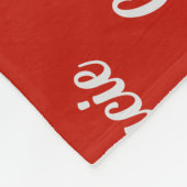 Cavalier Spaniel Hund mit dem Namen Gemustert Weih Fleecedecke (Ecke)