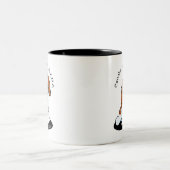 Cavalier Spaniel Mama Zweifarbige Tasse (Mittel)