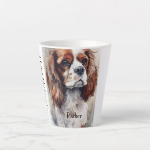 Cavalier Spaniel Moder Watercolor Portrait Cup Milchtasse