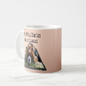 Cavalier Spaniel Popout Art, Coffee Tasse (Vorderseite Links)