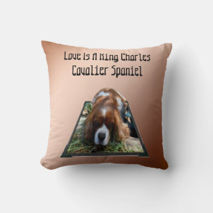 Cavalier Spaniel Popout Art, Cushion Kissen