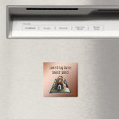 Cavalier Spaniel Popout Art, Kühlschrankmagnet (In Situ (Geschirrspüler))