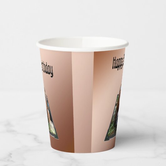 Cavalier Spaniel Popout Art, Pappbecher (Links)