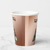 Cavalier Spaniel Popout Art, Pappbecher (Rechts)