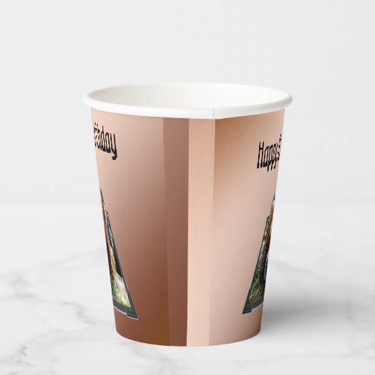 Cavalier Spaniel Popout Art,  Pappbecher (Rechts)