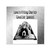 Cavalier Spaniel Popout Art, selbstbewusste Briefm Permastempel (Design)