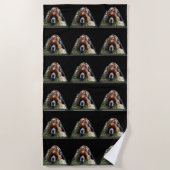 Cavalier Spaniel Popout, Strandtuch (Vorderseite)