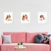 Cavalier Spaniel Poster, Puppy Kinderzimmer Print Bilderwand Sets (Wohnzimmer)