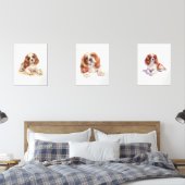 Cavalier Spaniel Poster, Puppy Kinderzimmer Print Bilderwand Sets (Schlafzimmer)