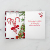 Cavalier Spaniel Puppy Christmas Card Karte (Innenseite)