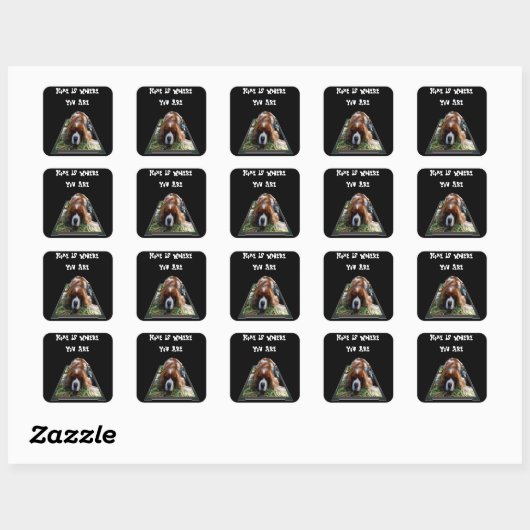 Cavalier Spaniel, Square Stickers (Blatt)