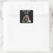 Cavalier Spaniel, Square Stickers (Tasche)