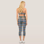Cavalier Spaniel und Pelikane, Capri Leggings (Rückseite)