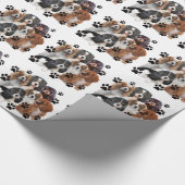 Cavalier Spaniel Verpackungspapier Geschenkpapier (Ecke)