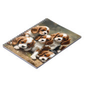 Cavalier Spaniel Welpen sind einfach zu schätzen, Notizblock (Linke Seite)