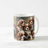 Cavalier Spanier Welpen nur zu Niedlich, Kaffeetasse (VorderseiteRechts)