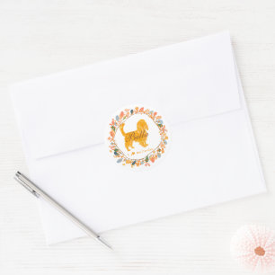 Cavalier Sticker - Personalisiertes Pastell-Orange