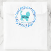 Cavalier Sticker – Personalized Pastel Blue Gift (Tasche)