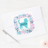 Cavalier Sticker – Personalized Pastel Blue Gift (Umschlag)