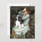 Cavalier (Tri6) - Ophelia sitzend Postkarte (Vorne/Hinten)