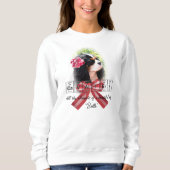 Cavalier Tricolor Dog Lovers Weihnachtssüßer Sweatshirt (Vorderseite)