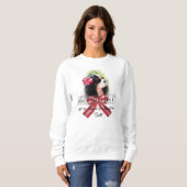 Cavalier Tricolor Dog Lovers Weihnachtssüßer Sweatshirt (Vorne ganz)