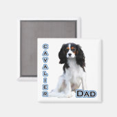 Cavalier Vater 4 - Magnet (Vorderseite/Rückseite)