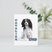 Cavalier Vater 4 Postkarte (Stehend Vorderseite)