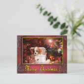 Cavalier Weihnachtskarte Feiertagspostkarte (Stehend Vorderseite)