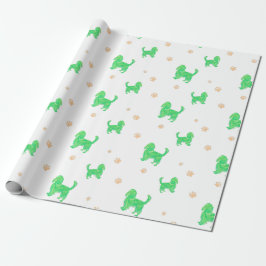 Cavalier Wrapping Paper – Minimal Green Gift Geschenkpapier
