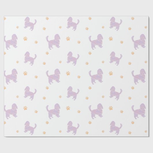 Cavalier Wrapping Paper – Minimal Lavender Gift Geschenkpapier (Flach)