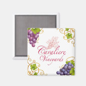 Cavaliere Vineyards Magnet (Vorderseite/Rückseite)