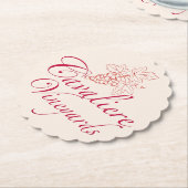 Cavaliere Vineyards Untersetzer (rot) (angewinkelt)