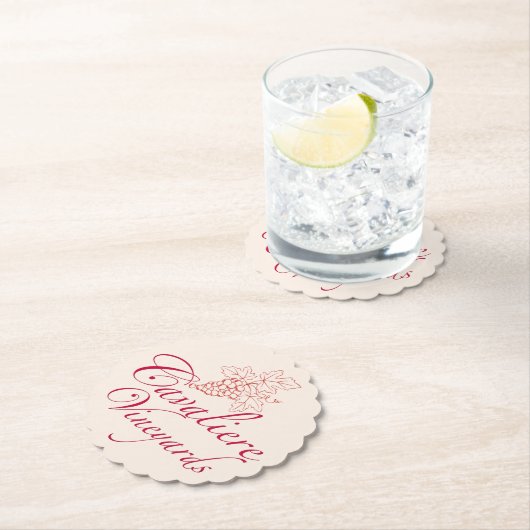 Cavaliere Vineyards Untersetzer (rot) (Vor Ort)