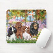 Cavaliers (4) - im Monet-Garten Mousepad (Mit Mouse)