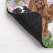 Cavaliers (4) - in Monets Garten Mousepad (Ecke)