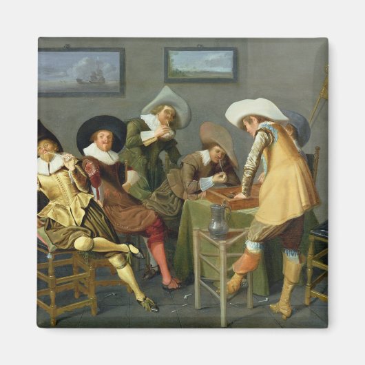 Cavaliers in einer Taverne Magnet (Vorne)