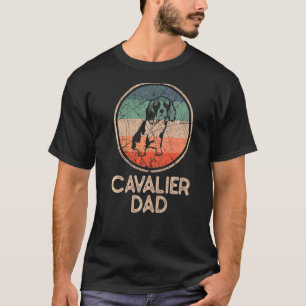 Cavallier Dog Vintag Cavalier Vater T-Shirt