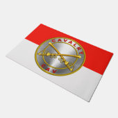 Cavalry Army Veteran Fußmatte (Schrägansicht)