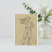 Cavalry Bugler Postkarte (Stehend Vorderseite)