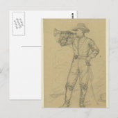 Cavalry Bugler Postkarte (Vorne/Hinten)
