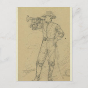 Cavalry Bugler Postkarte