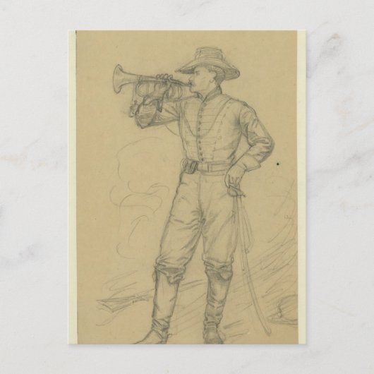 Cavalry Bugler Postkarte (Vorderseite)