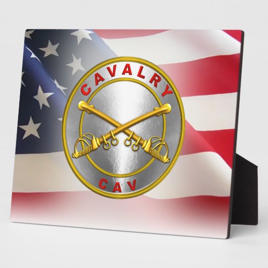 Cavalry "CAV Trooper" Veteran Fotoplatte (Seite)