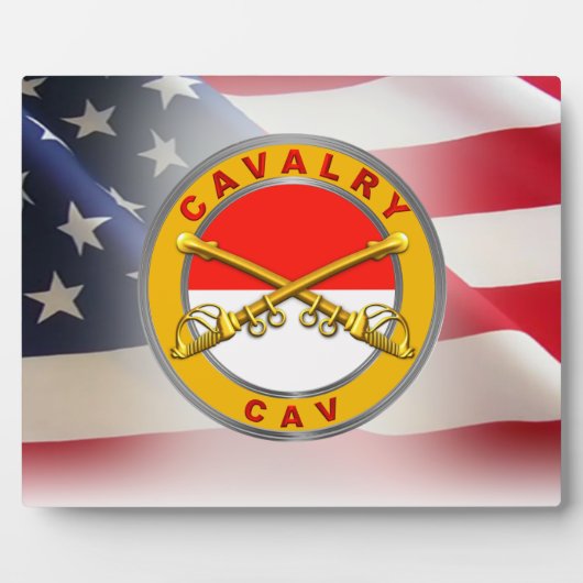 Cavalry "CAV Trooper" Veteran Fotoplatte (Vorderseite)