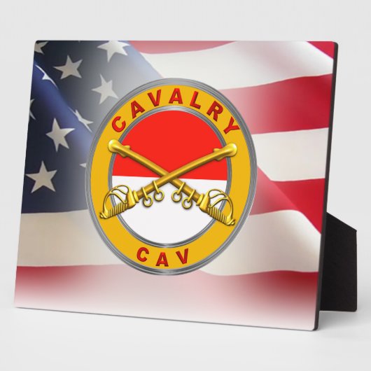 Cavalry "CAV Trooper" Veteran Fotoplatte (Seite)