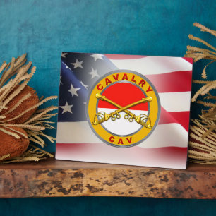 Cavalry "CAV Trooper" Veteran Fotoplatte