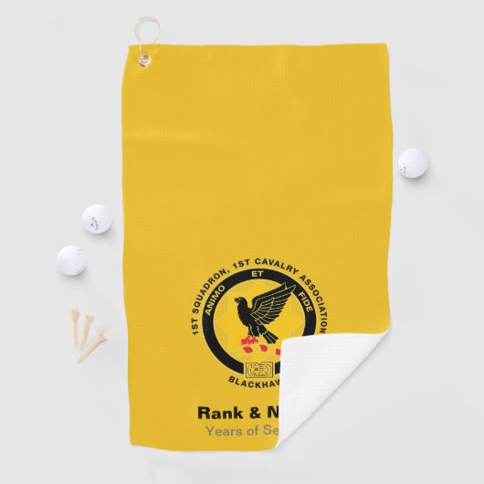 Cavalry Golf Handtuch - Cav Gold (Insitu)