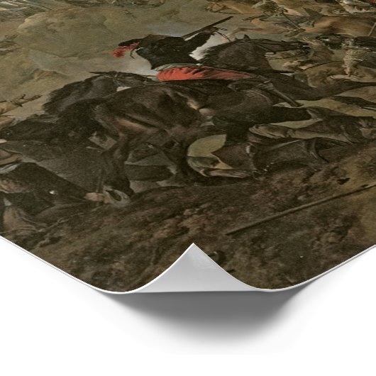 Cavalry Making a Sortie Poster (Ecke)