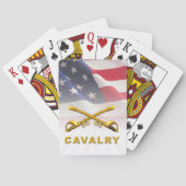 Cavalry Sabers American Flag Spielkarten (Rückseite)